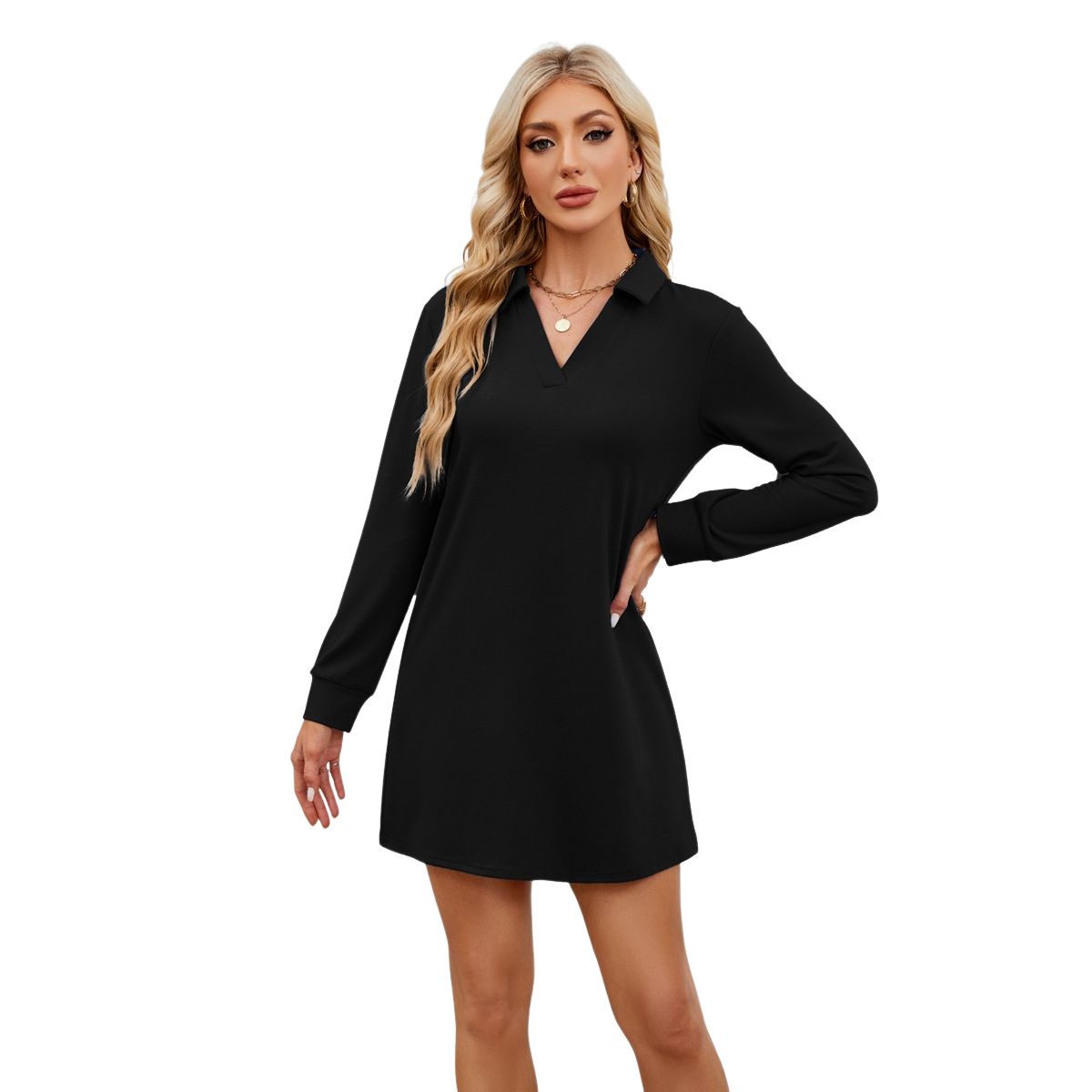 BLWOENS - Vestidos casuales de para mujeres - Negro