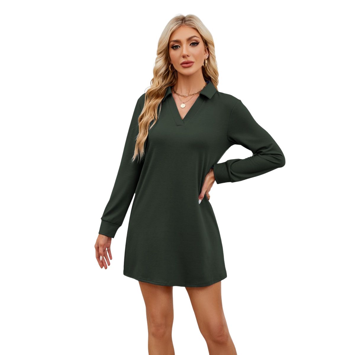 BLWOENS - Vestidos casuales de para mujeres - Verde