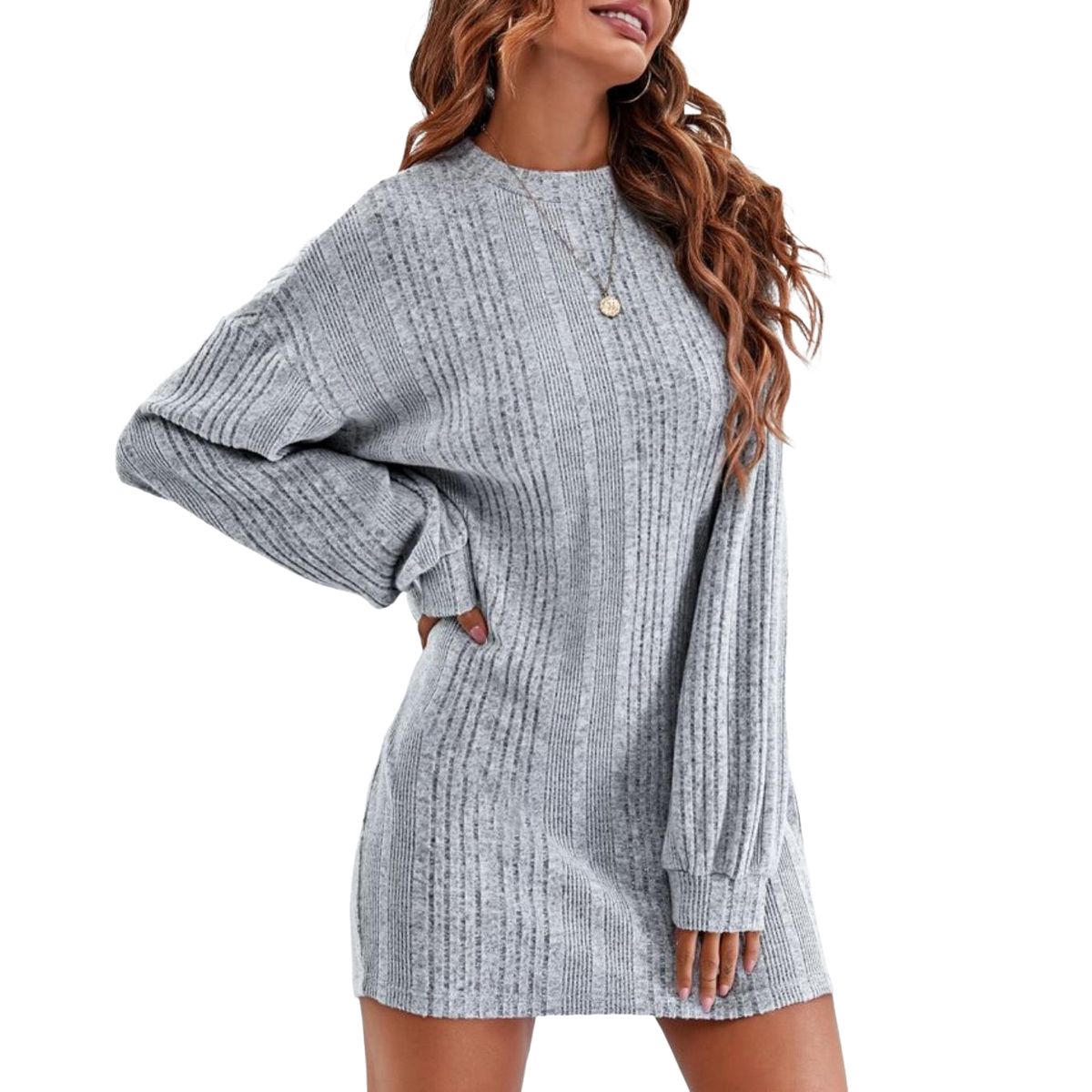 BLWOENS - Vestidos casuales de para mujeres - Gris