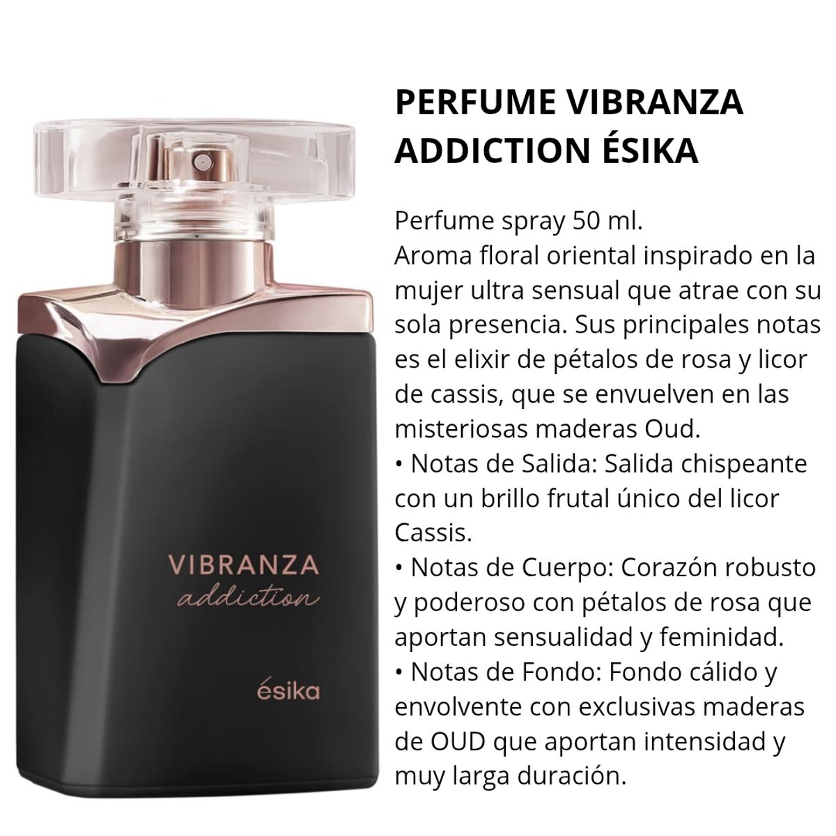 ESIKA - Perfume vibranza addiction ésika spray 45 ml floral oriental