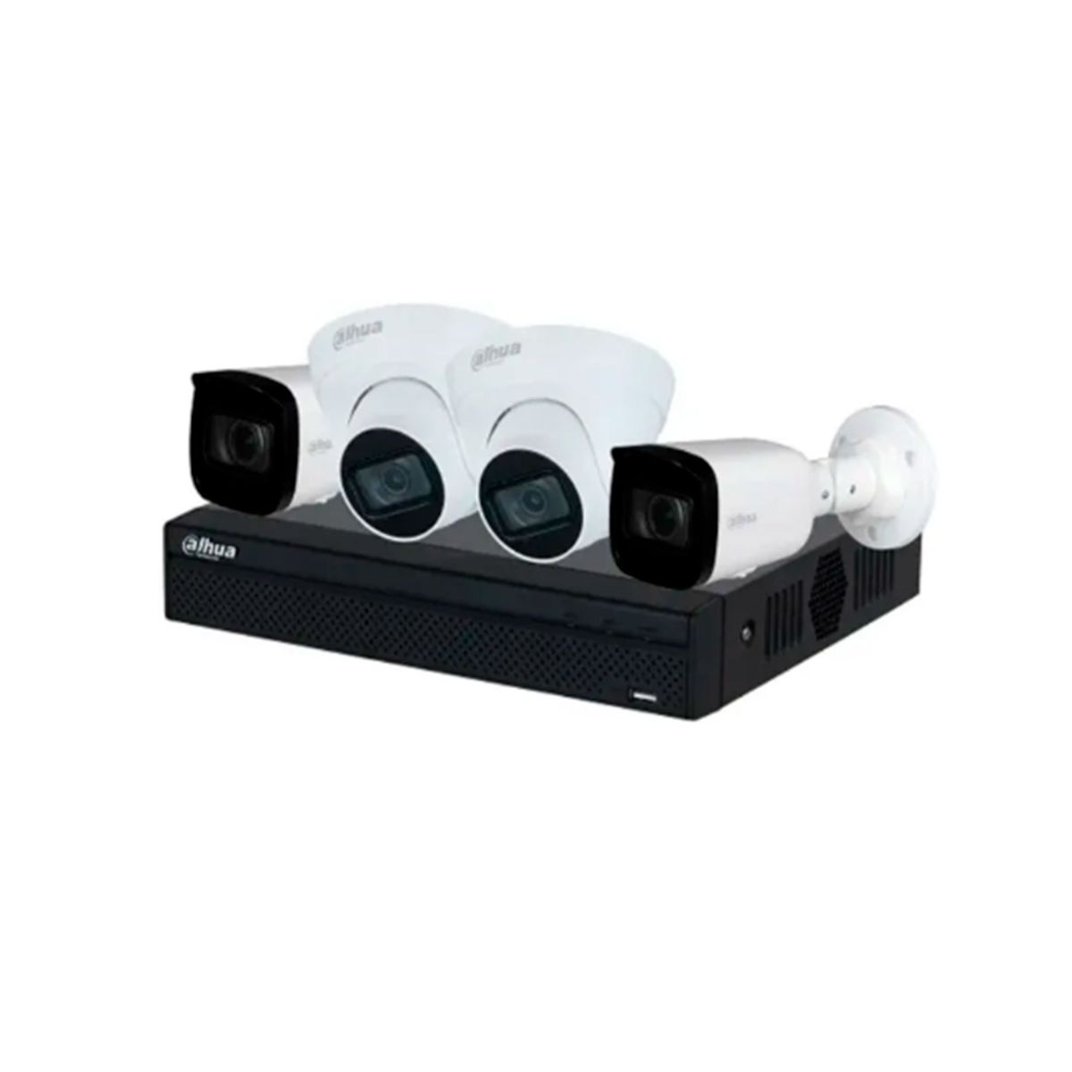 DAHUA - KIT DE VIDEOVIGILANCIA DAHUA BLANCO PN DH-KITNVR1104HS-P-S3H2