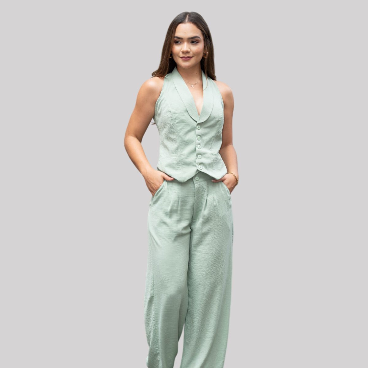 NANCY'S COLLECTION - Conjunto de mujer Chaleco y Pantalón Nancys Collection