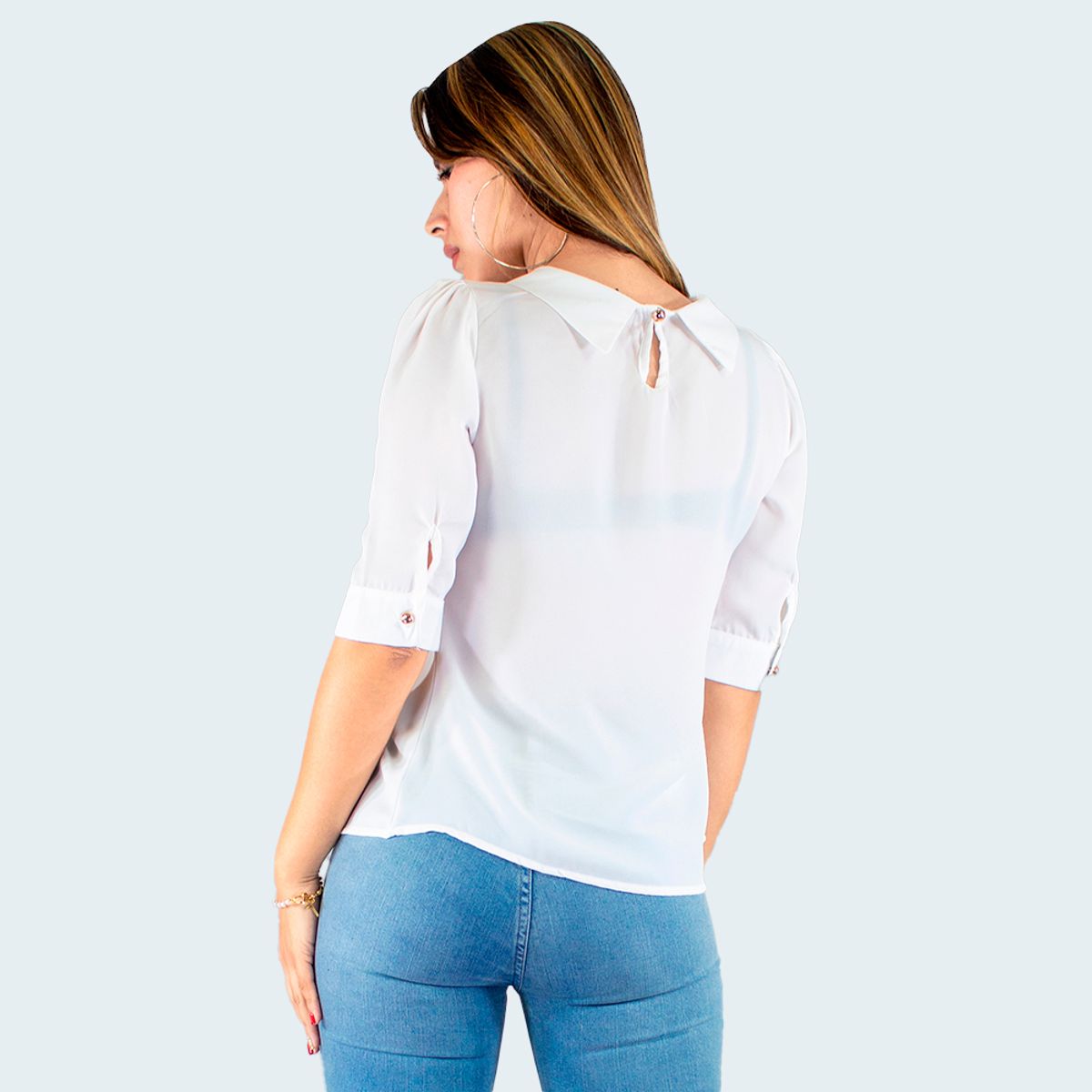ZOHAR - Blusa de Mujer Manga 3/4  -Iris -