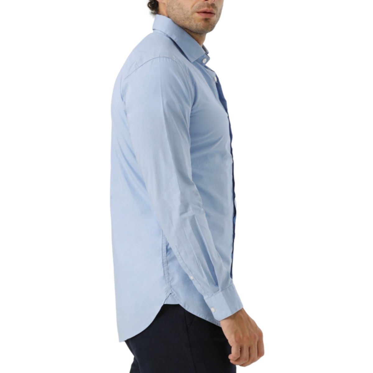 DOCKERS - Camisa Hombre Crafted Slim Fit Blues Dockers