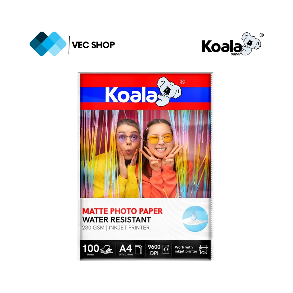 KOALA - Papel Fotográfico Mate A4 230gsm 100 hojas