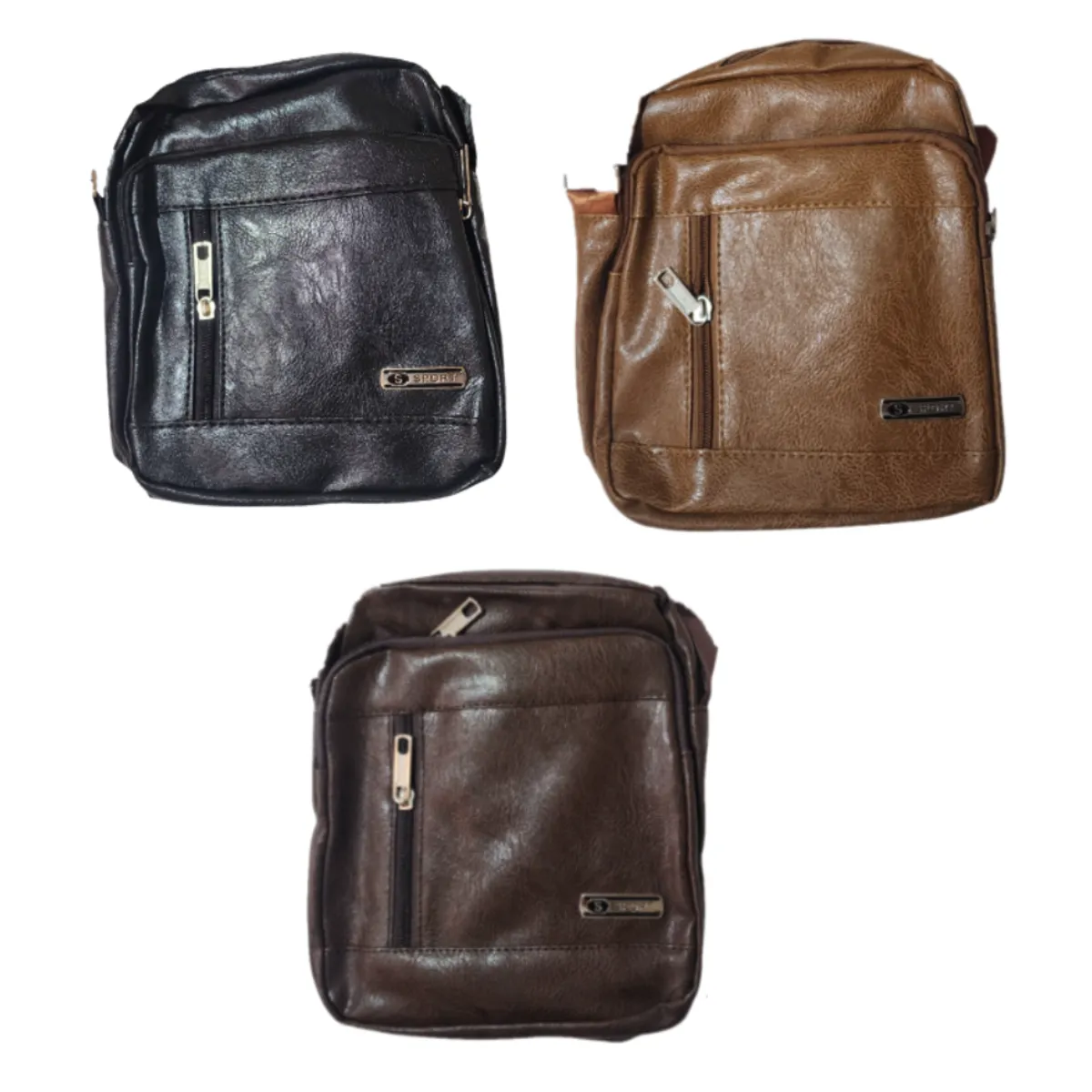 GENERICO - Mochila Pechera Morral de cuero sintético hombre