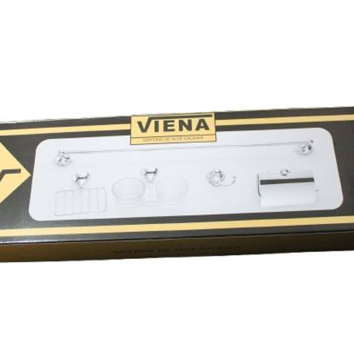 GENERICO - Kit de Aceesorios de Baño Dorado