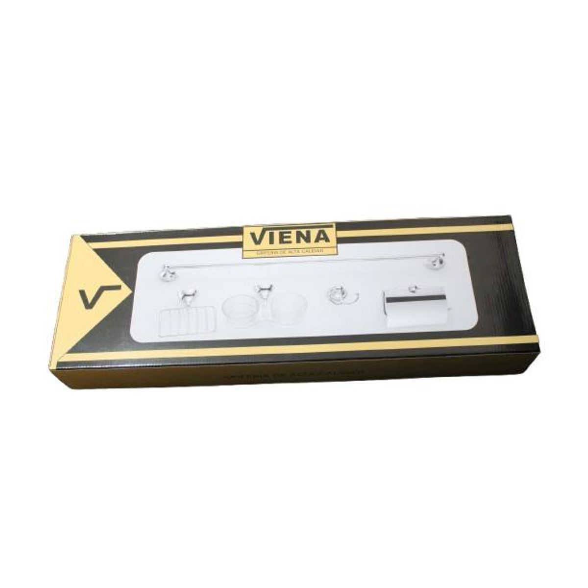 GENERICO - Kit de Aceesorios de Baño Dorado