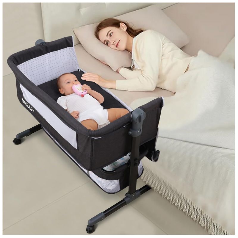 GENERICO - Cuna para bebe plegable 3 en 1 Negro