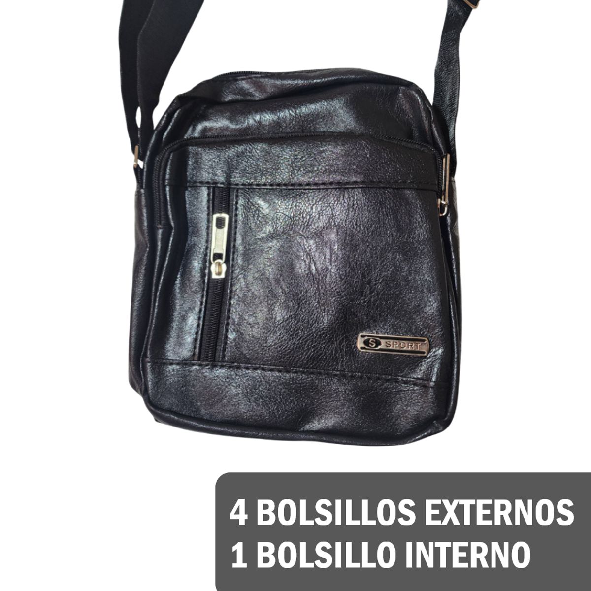 GENERICO - Pechera Mochila Morral fashion de nilón - Bolsillo vertical