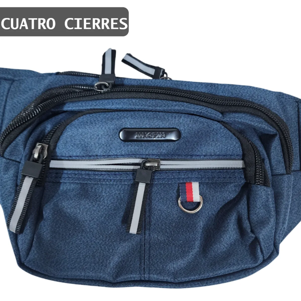 GENERICO - Canguro deportivo con 4 compartimentos con cierre