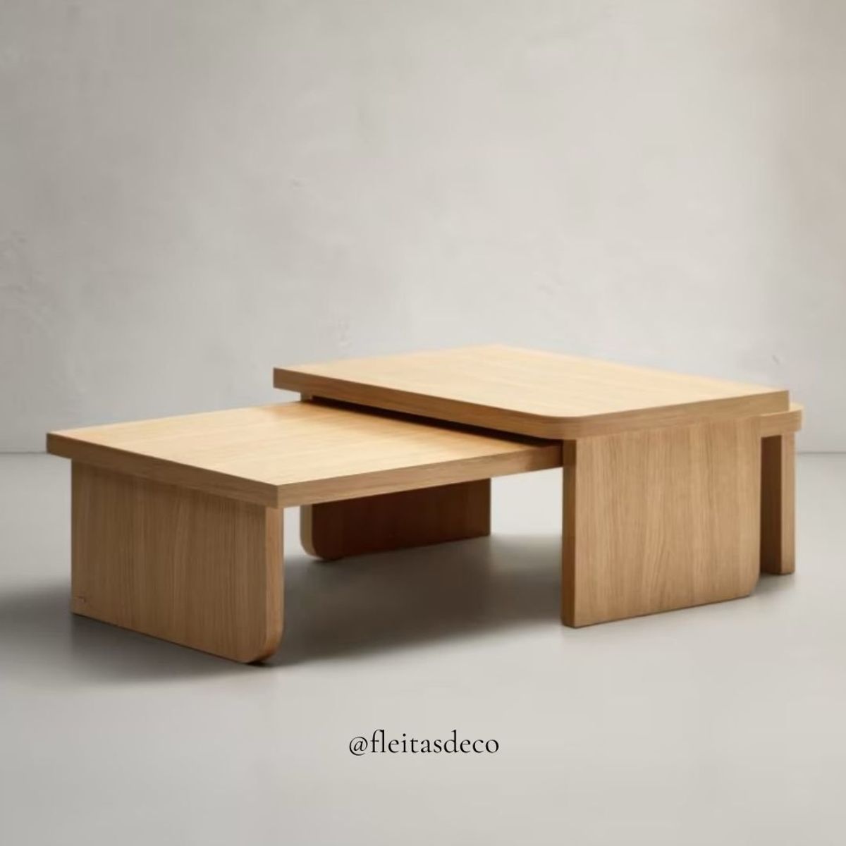 GENERICO - MESA DE CENTRO GAUCHA DE MDF ENCHAPADO