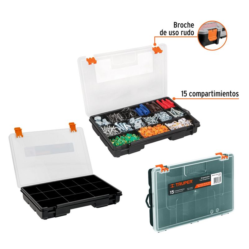 kit Organizador de 64 gavetas 11 y 15 compartimentos Sodimac