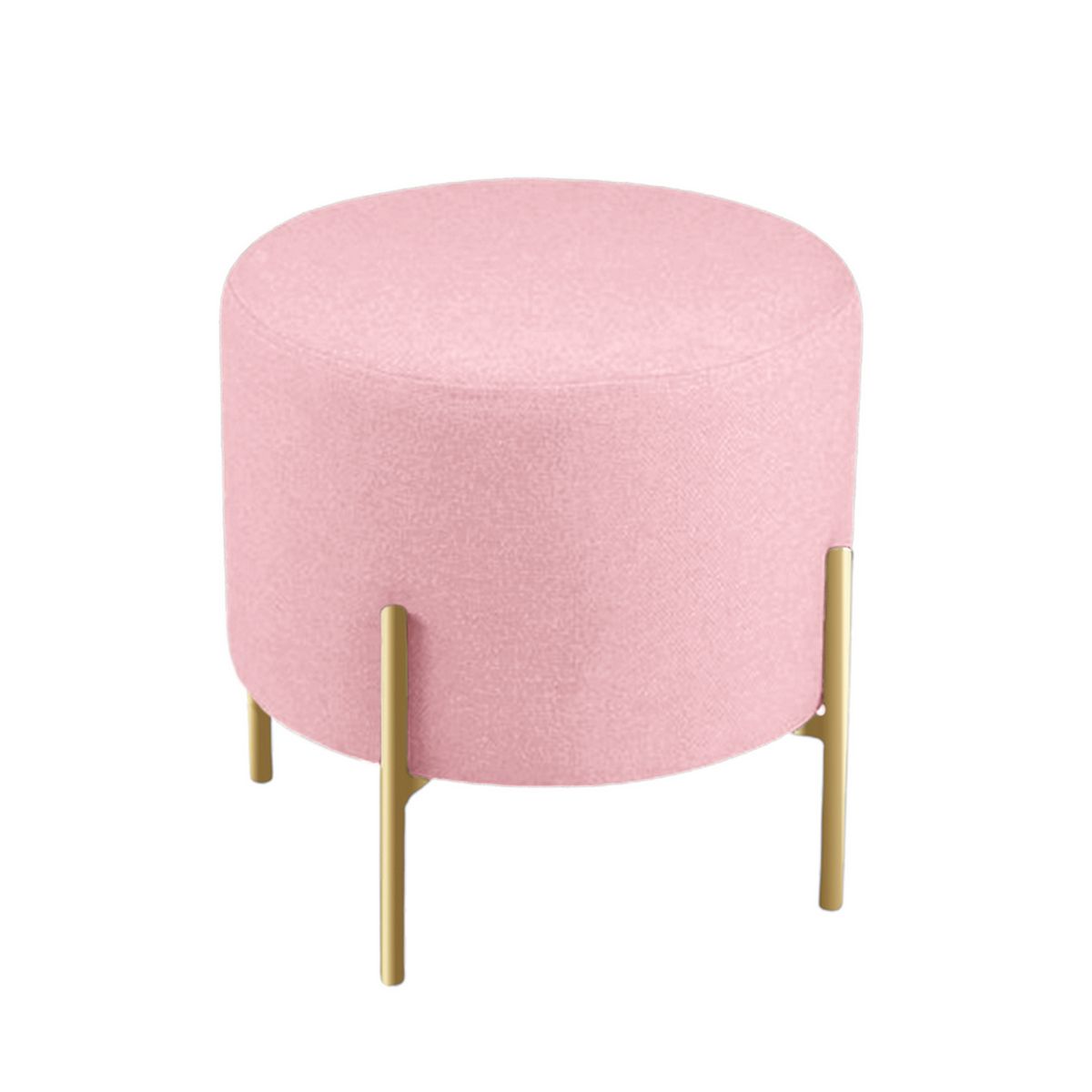 GENERICO - PUFF CANDY GOLD ROSADO REDONDO