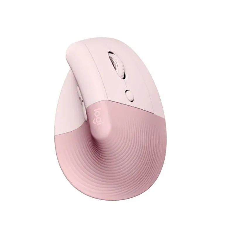 LOGITECH - Mouse Inalámbrico Logitech LIFT Vertical  Rosa Ergonómico
