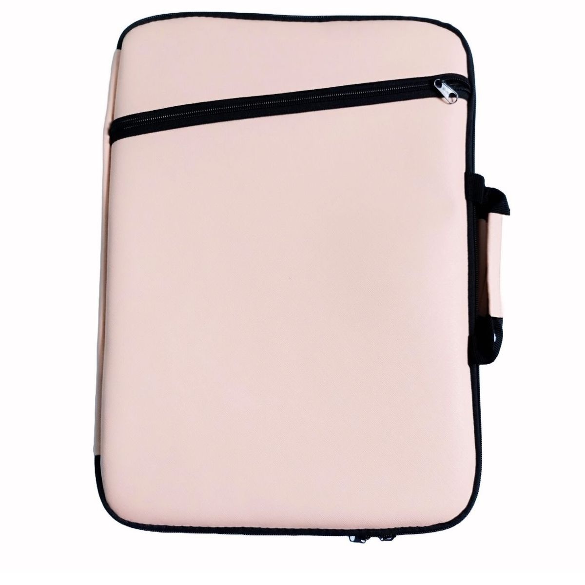 GENERICO - Funda para laptop 15" 17"  cuero con asa -  palo rosa