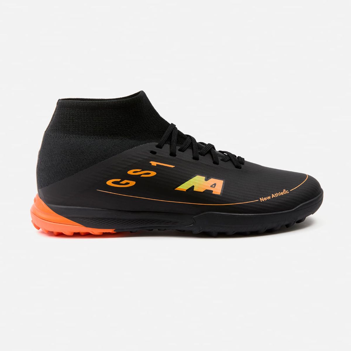 NEW ATHLETIC - Zapatillas New Athletic Football Guets101 Negro Con Naranja Hombre