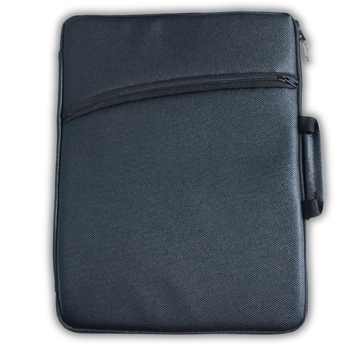 GENERICO - Funda para laptop 15" 17"  cuero con asa -  negro
