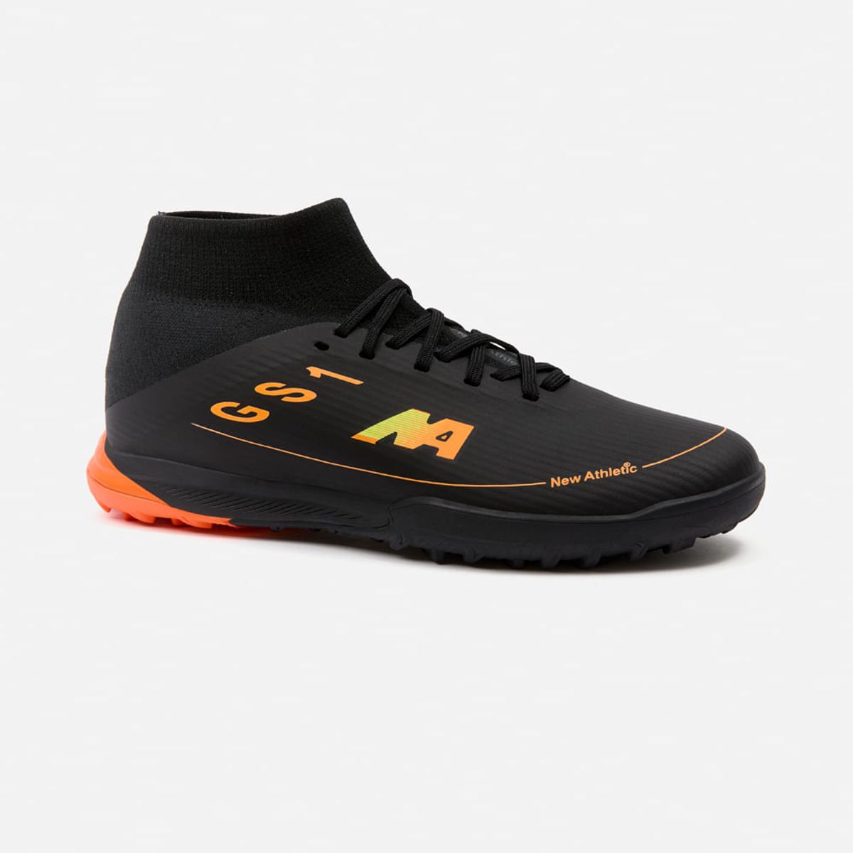 NEW ATHLETIC - Zapatillas New Athletic Football Guets101 Negro Con Naranja Hombre