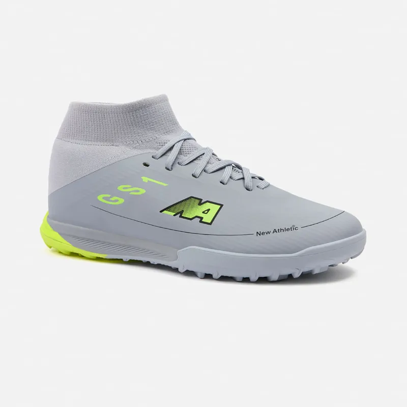 NEW ATHLETIC - Zapatillas New Athletic Football Guets101 Gris Con Verde Neón Hombre