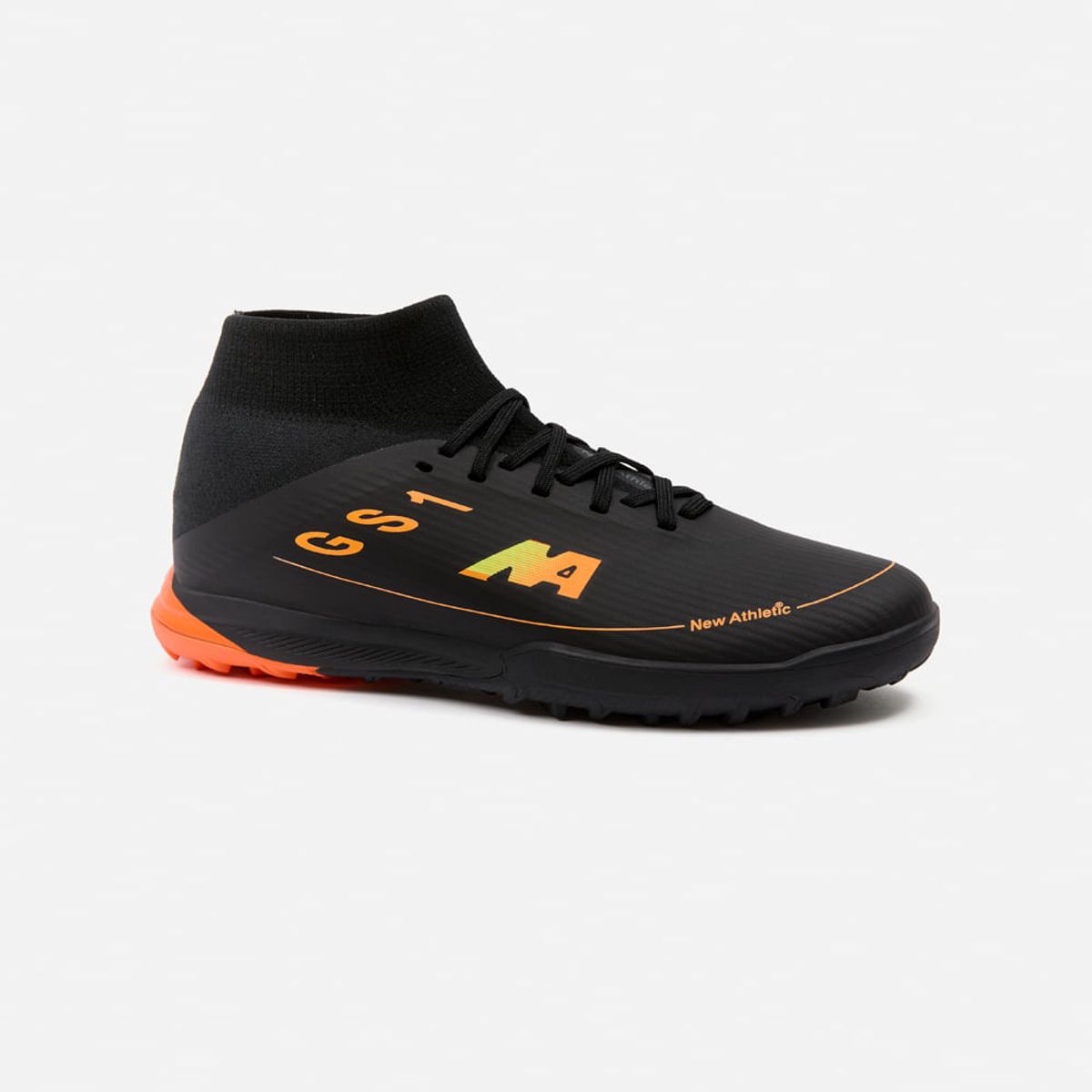 NEW ATHLETIC - Zapatillas New Athletic Football Guets101 Negro Con Naranja Juvenil