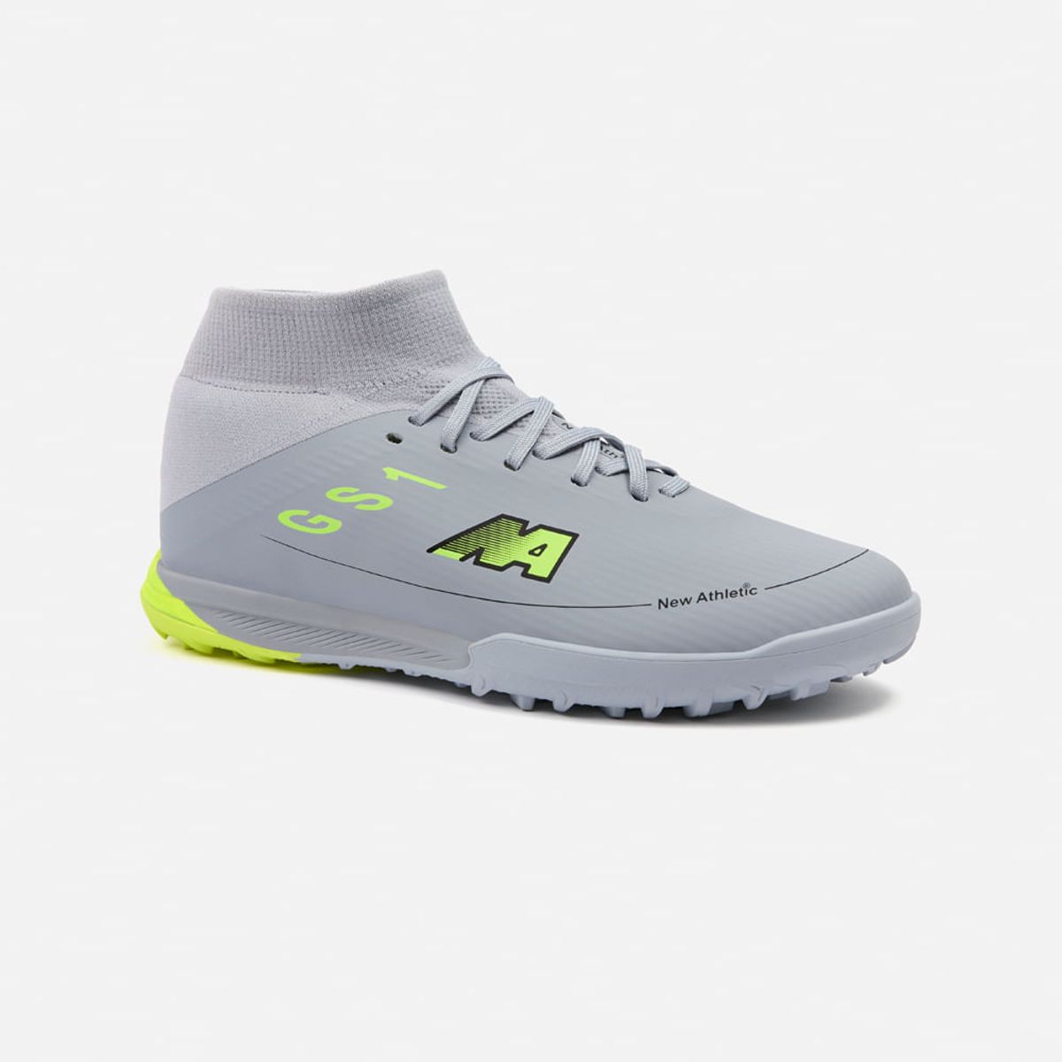 NEW ATHLETIC - Zapatillas New Athletic Football Guets101 Gris Con Verde Neón Juvenil