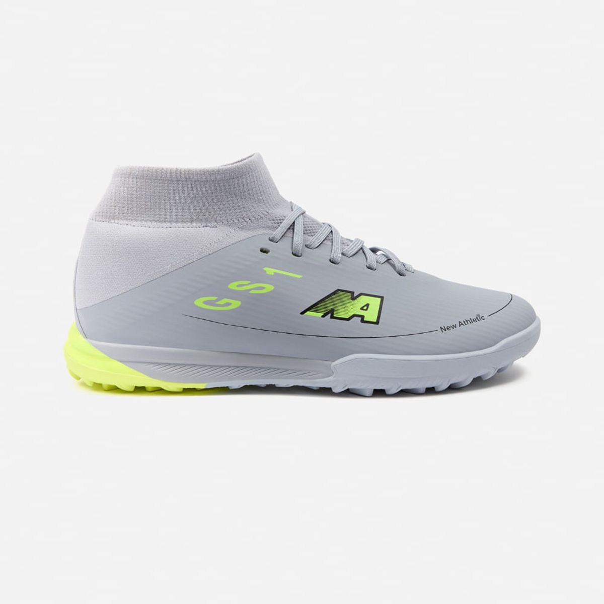 NEW ATHLETIC - Zapatillas New Athletic Football Guets101 Gris Con Verde Neón Juvenil