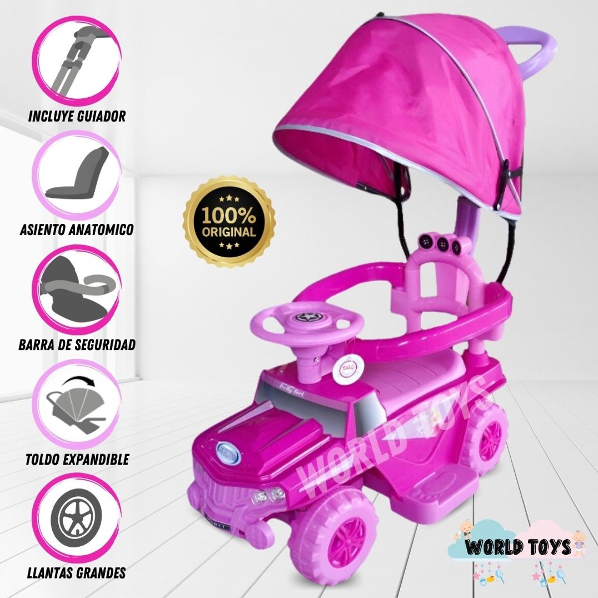 KINGDOM - Correpasillo Buggie «WARREN» Dark Pink
