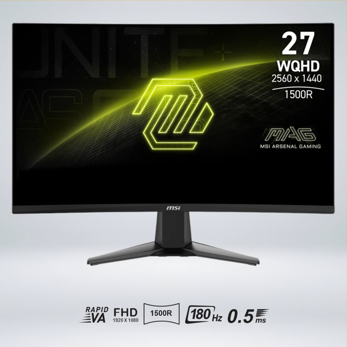 MSI - MONITOR CURVO MAG 276CXF FULLHD 27 " RAPID VA 280HZ 0.5MS 1500R HDR