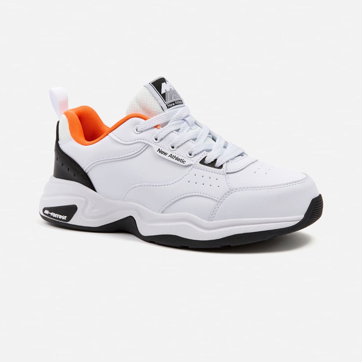 NEW ATHLETIC - Zapatillas New Athletic Tennis Forrest29 Blanco Con Naranja Hombre
