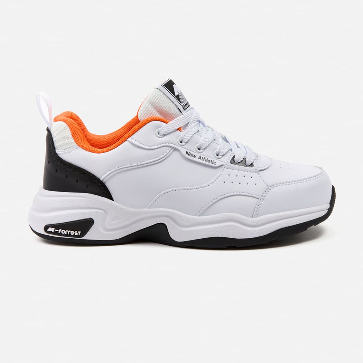 NEW ATHLETIC - Zapatillas New Athletic Tennis Forrest29 Blanco Con Naranja Hombre