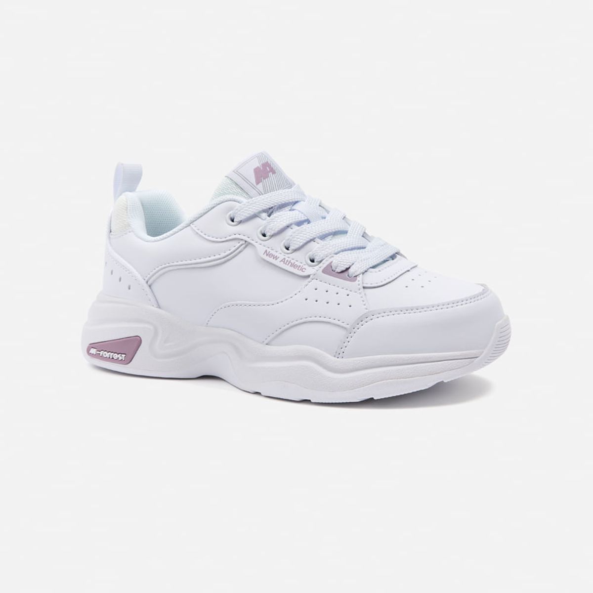 NEW ATHLETIC - Zapatillas New Athletic Tennis Forrest29 Blanco Con Uva Mujer