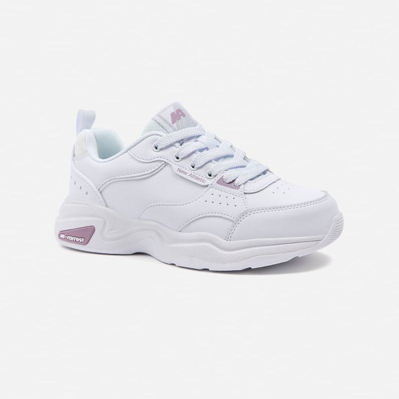 NEW ATHLETIC - Zapatillas New Athletic Tennis Forrest29 Blanco Con Uva Mujer