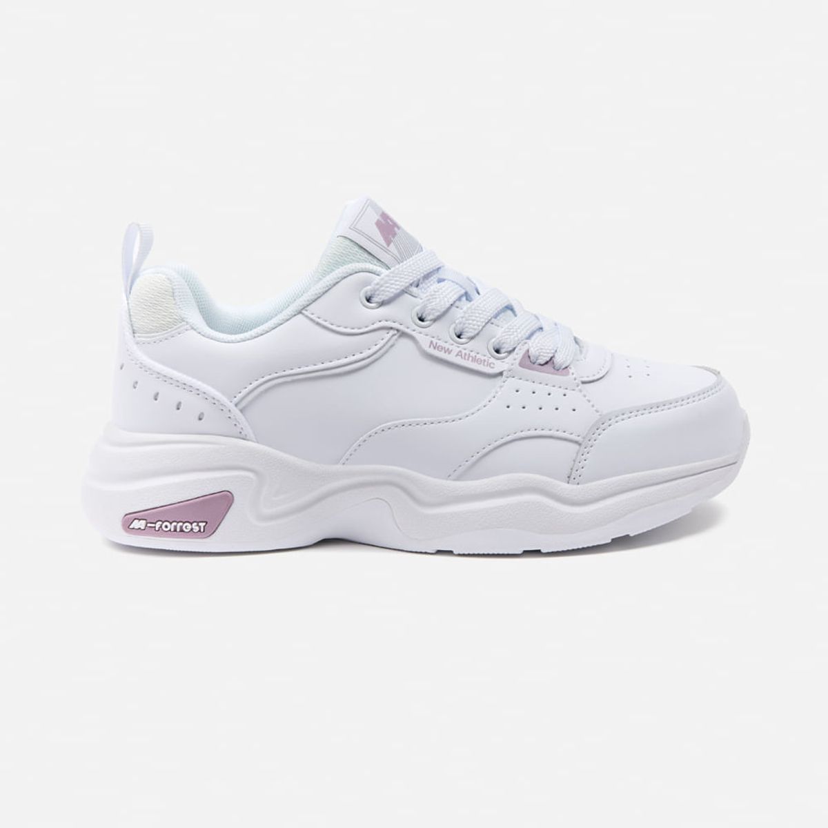 NEW ATHLETIC - Zapatillas New Athletic Tennis Forrest29 Blanco Con Uva Mujer