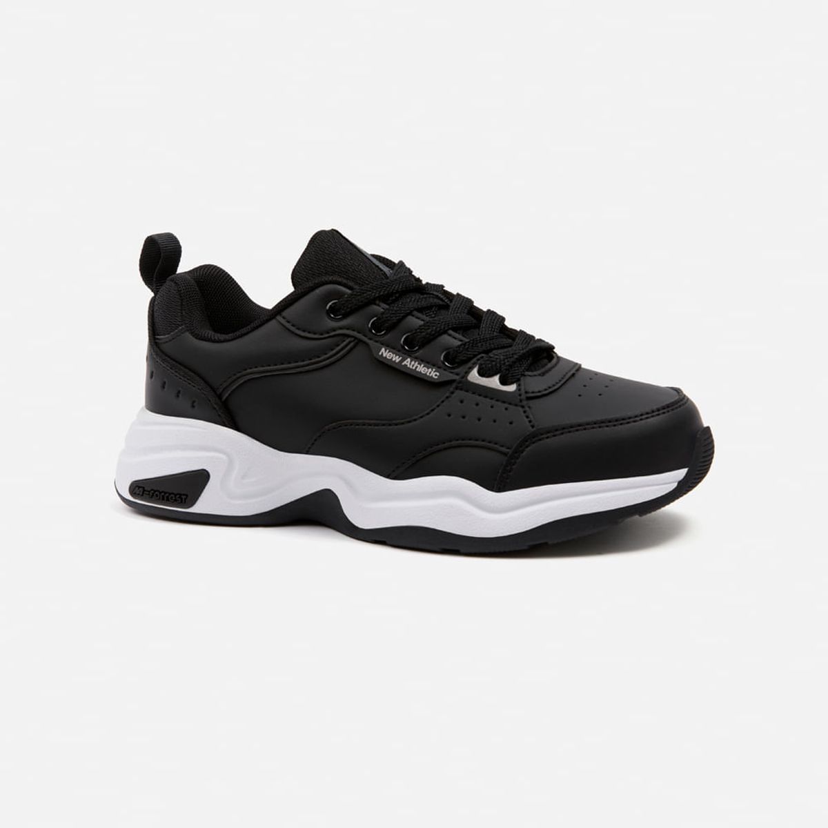 NEW ATHLETIC - Zapatillas New Athletic Tennis Forrest29 Negro Con Blanco Mujer