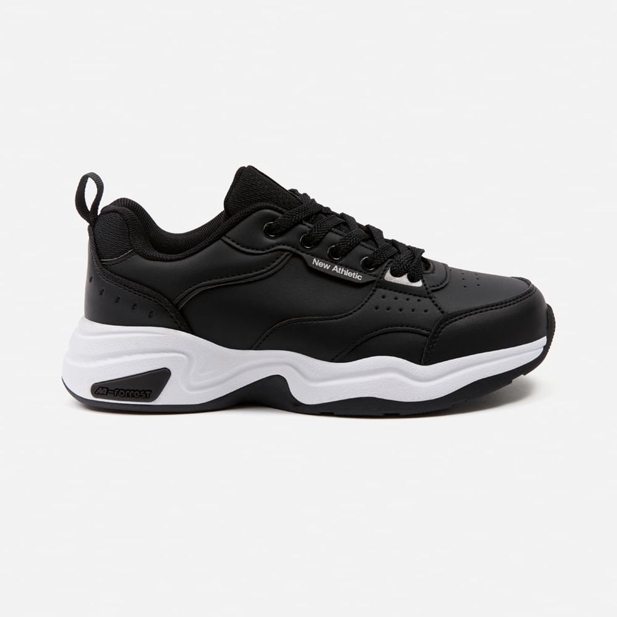 NEW ATHLETIC - Zapatillas New Athletic Tennis Forrest29 Negro Con Blanco Mujer