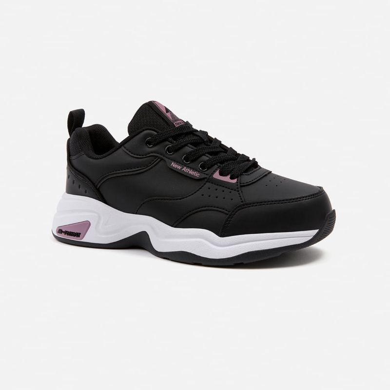 NEW ATHLETIC - Zapatillas New Athletic Tennis Forrest29 Negro Con Uva Mujer