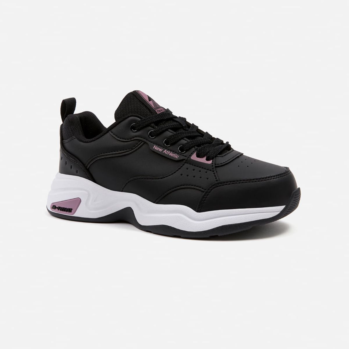 NEW ATHLETIC - Zapatillas New Athletic Tennis Forrest29 Negro Con Uva Mujer