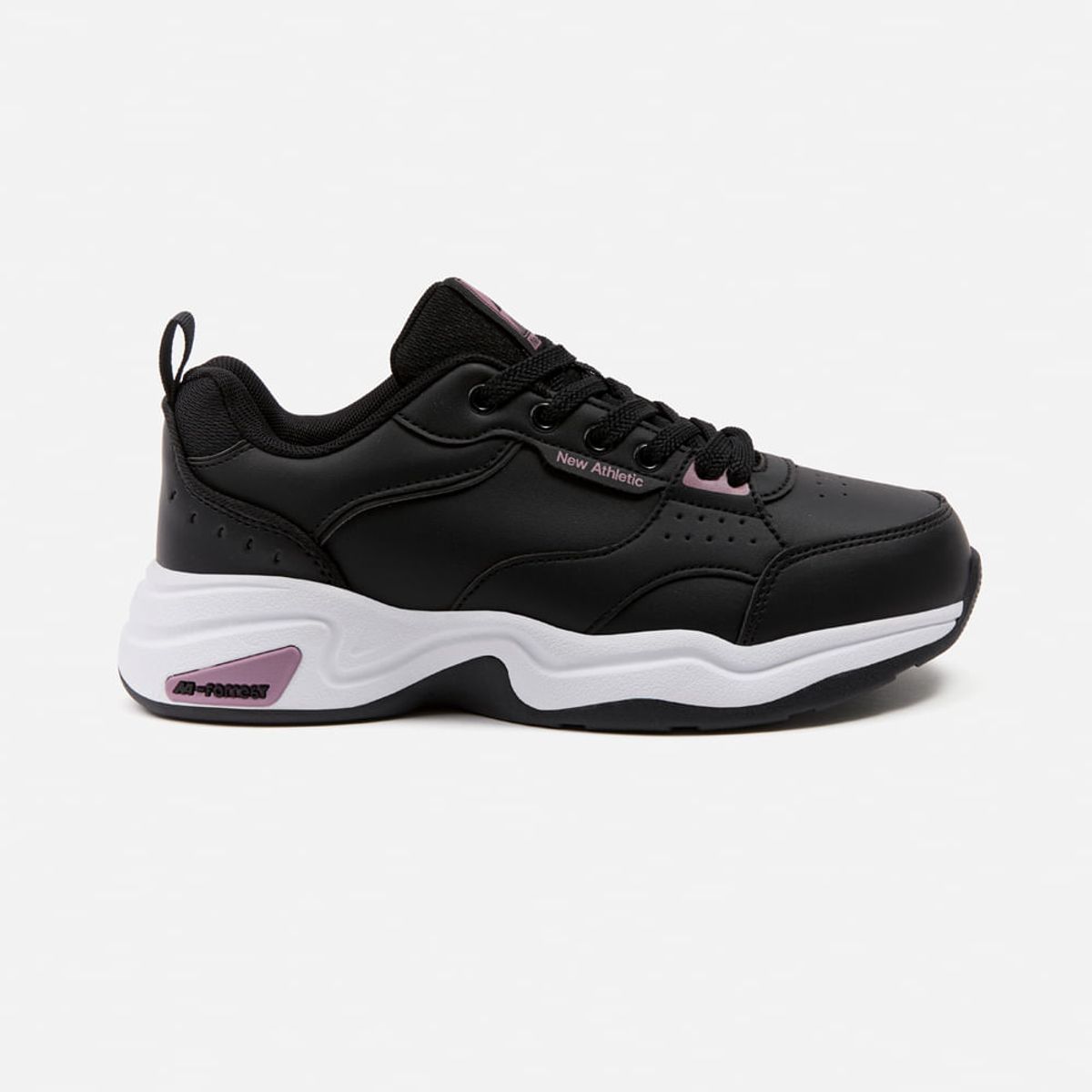 NEW ATHLETIC - Zapatillas New Athletic Tennis Forrest29 Negro Con Uva Mujer