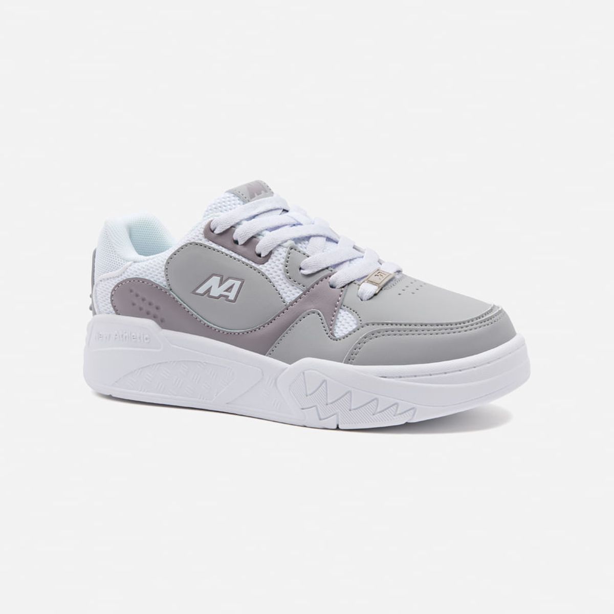 NEW ATHLETIC - Zapatillas New Athletic Skateboarding Kuel103 Gris Con Blanco Mujer