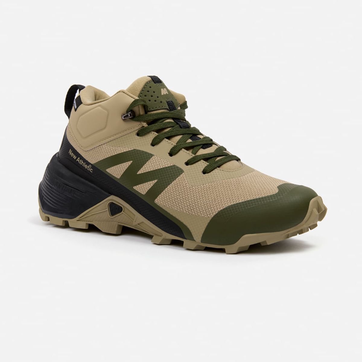 NEW ATHLETIC - Zapatillas New Athletic Outdoor Mountain64 Beige Con Verde Militar Hombre