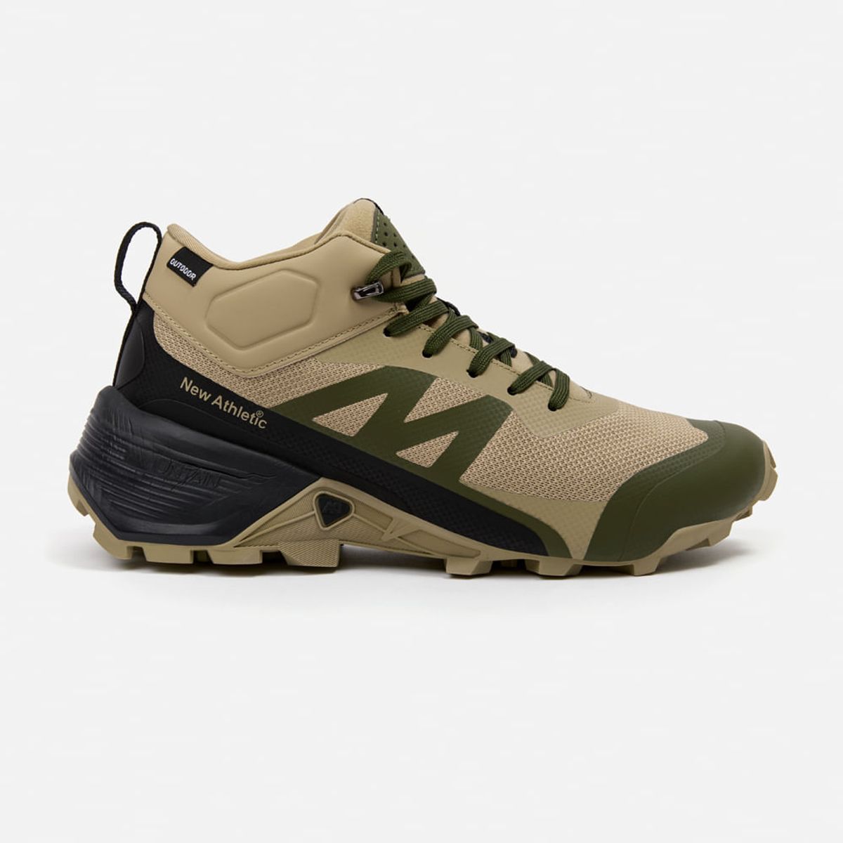NEW ATHLETIC - Zapatillas New Athletic Outdoor Mountain64 Beige Con Verde Militar Hombre