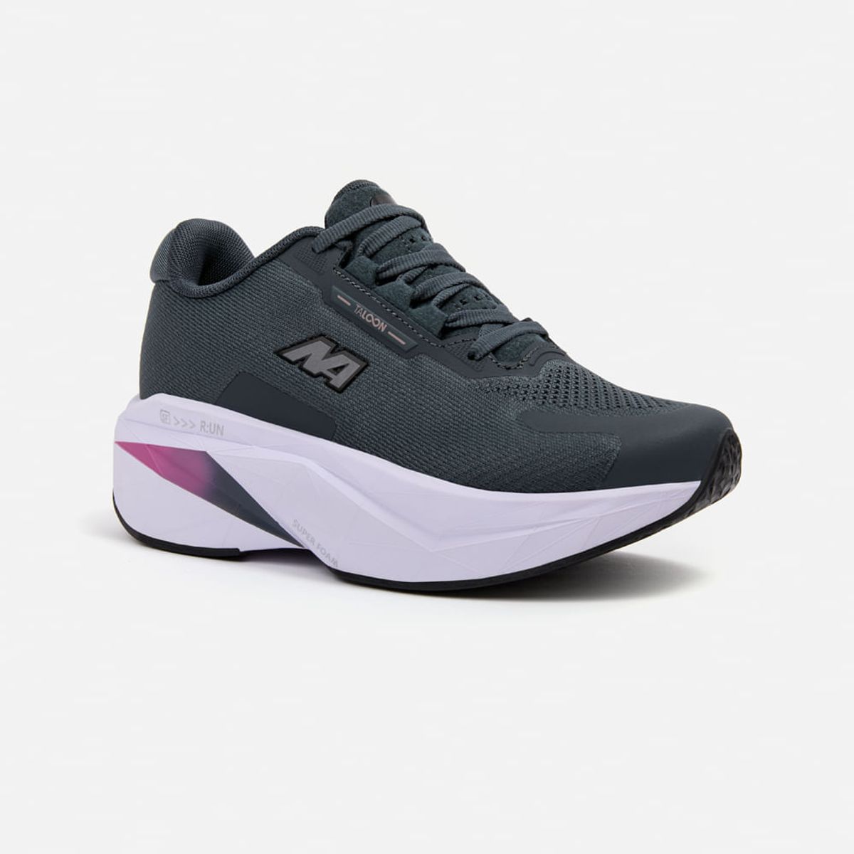 NEW ATHLETIC - Zapatillas New Athletic Running Foam150 Plomo Con Morado Mujer