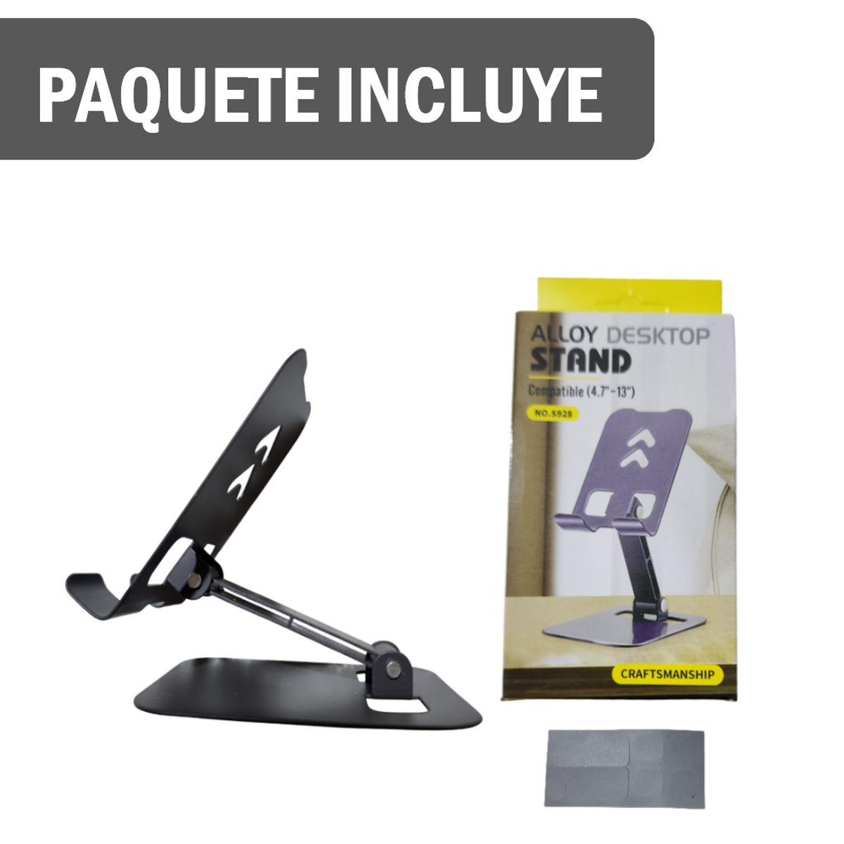 GENERICO - Soporte Holder Porta Celular Plegable para Escritorio