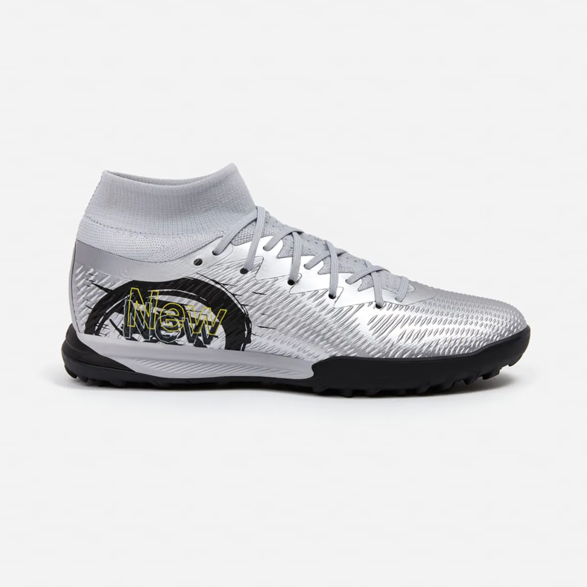 NEW ATHLETIC - Zapatillas New Athletic Football Vortex104 Plateado Con Negro Juvenil