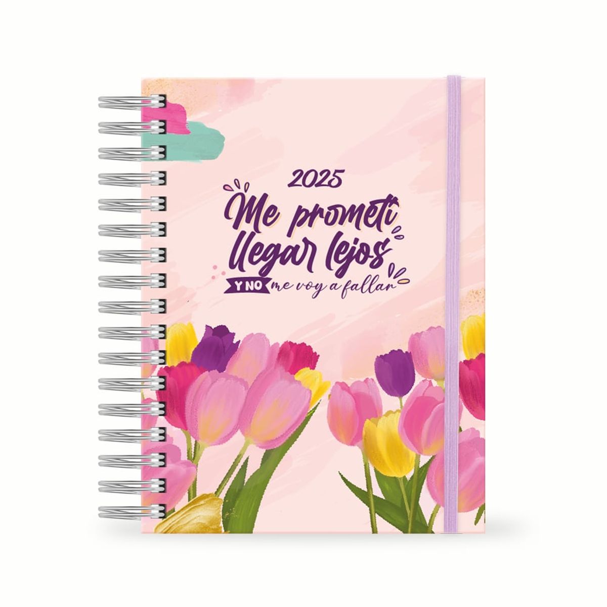 GENERICO - Cuaderno cuadriculado a5 Feliz  Impresión Tulipan