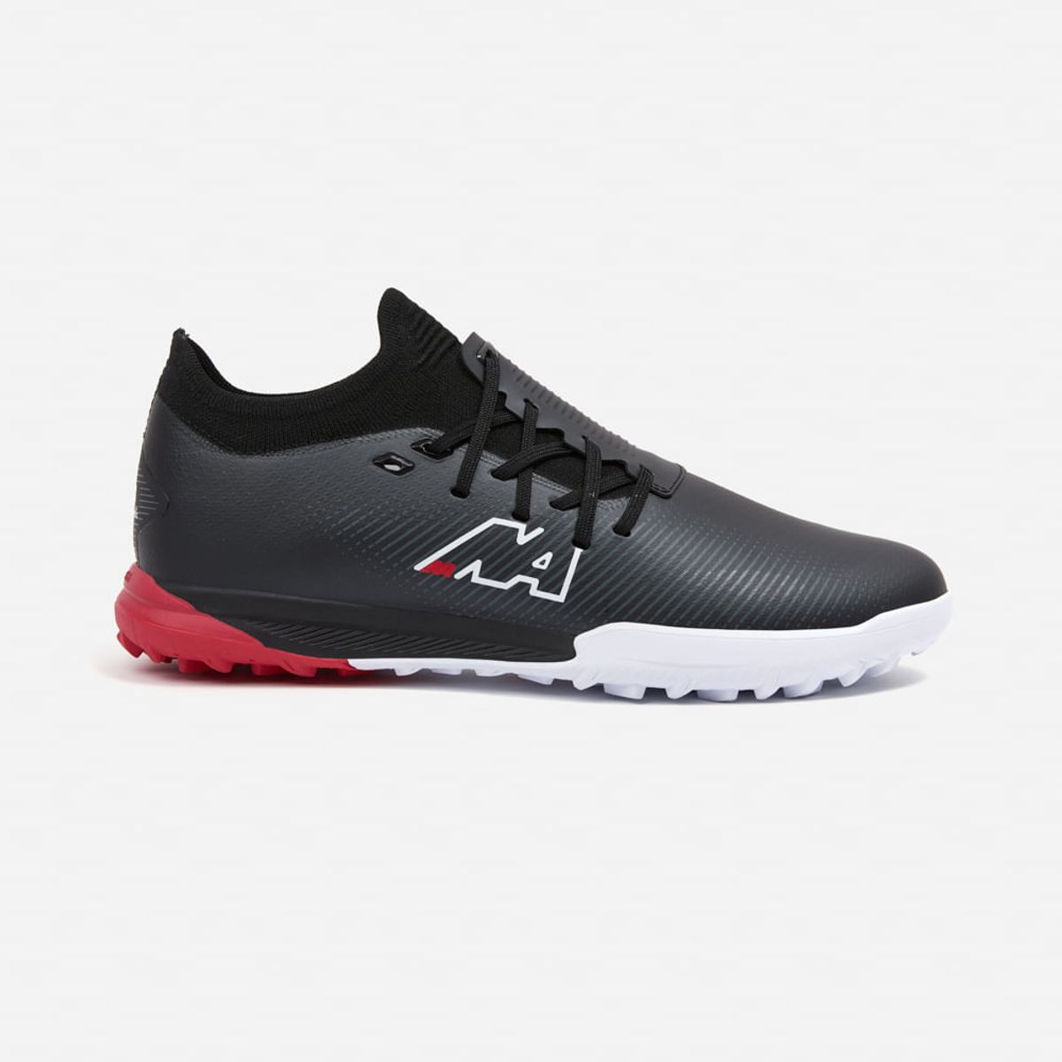 NEW ATHLETIC - Zapatillas New Athletic Football Cronos111 Negro Con Rojo Juvenil