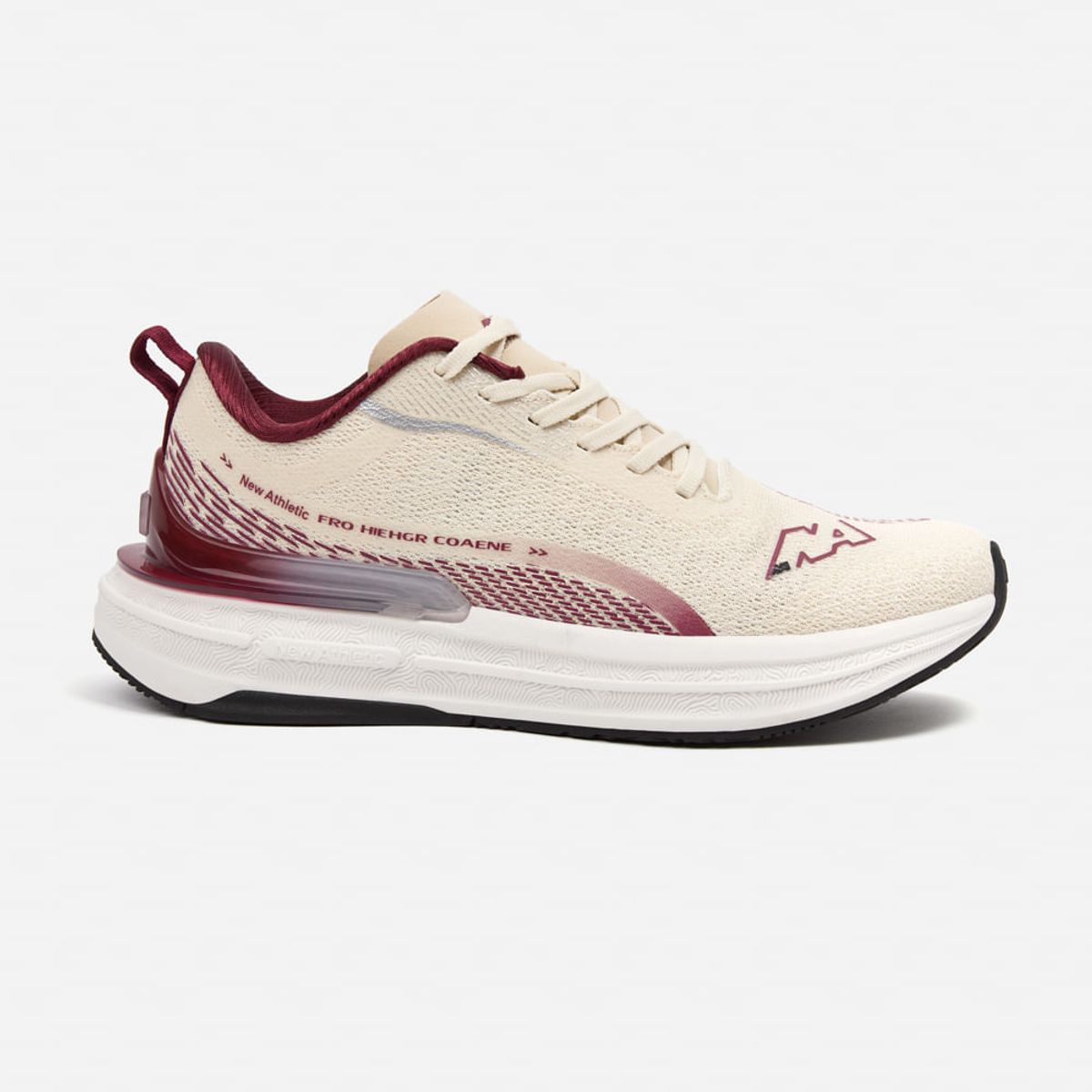 NEW ATHLETIC - Zapatillas New Athletic Running Frohc142 Beige Con Guinda Hombre