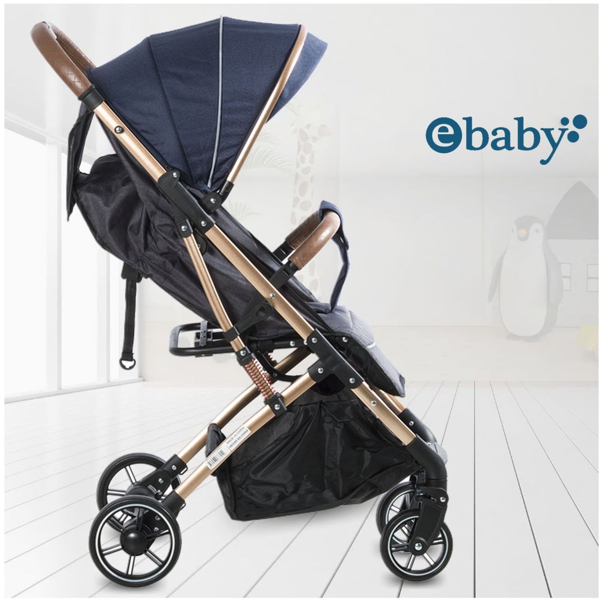 EBABY - Coche De Paseo Maleta «SUNNY GOLD» Blue