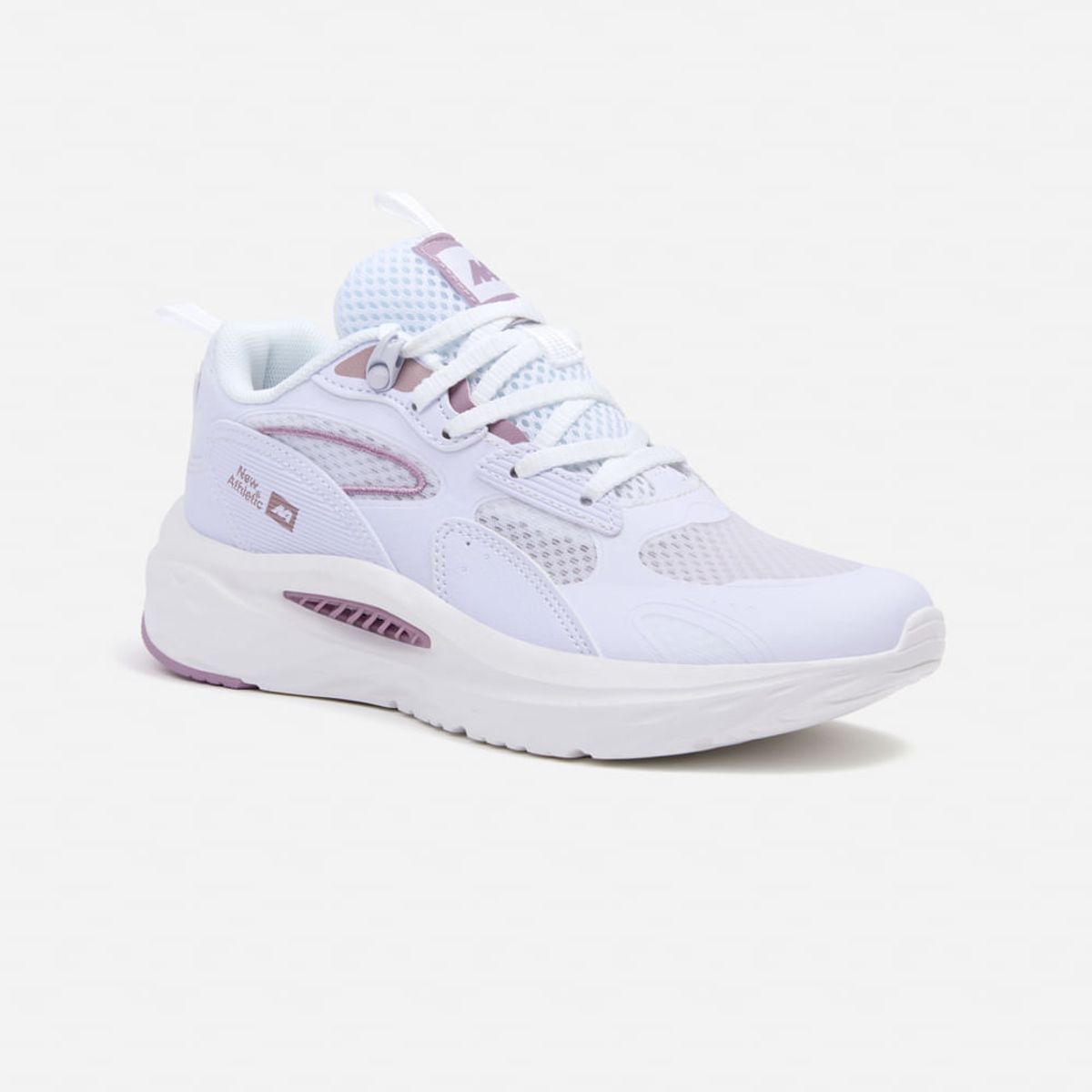 NEW ATHLETIC - Zapatillas New Athletic Lifestyle Chunky172 Blanco Con Lila Mujer